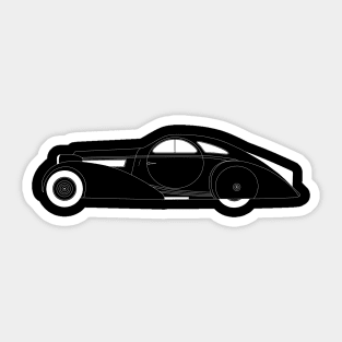 Phantom Coupe White Outline Sticker